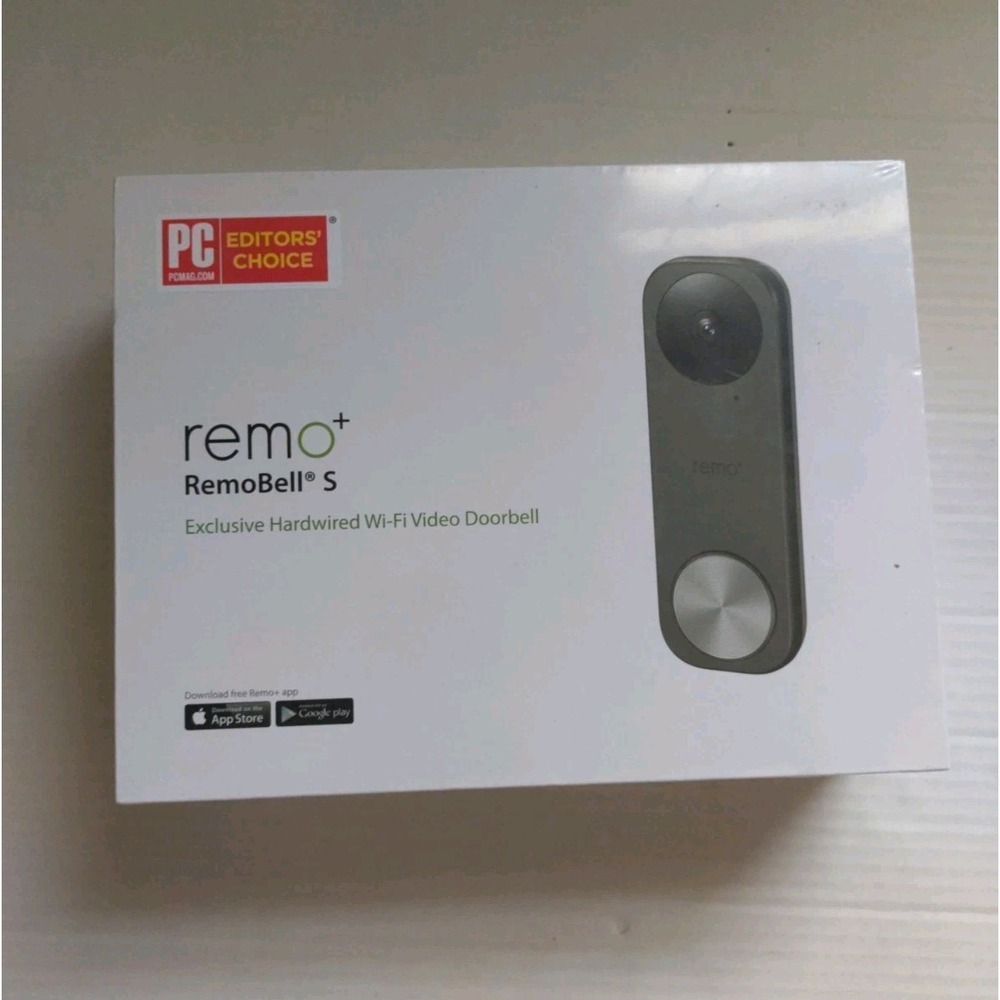 Remo+ RemoBell S WiFi Video Doorbell Hardwired Camera new RMBL-1809H‎